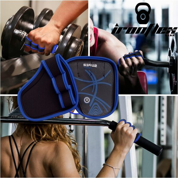 Warrior GYM Grip Pads Blue - Image 3