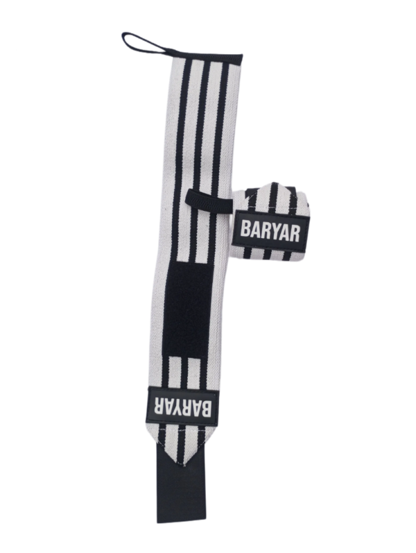 Wrist Wraps White-Black - Image 4