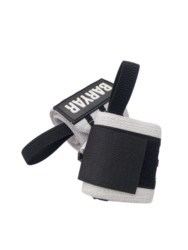 Wrist Wraps White-Black - Image 7