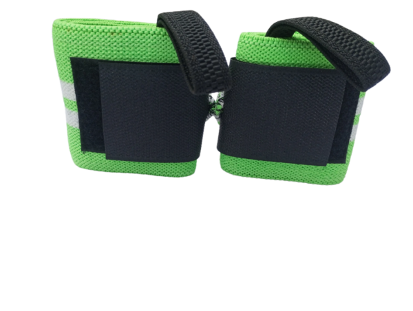 Wrist Wraps Neon Green-White - Image 6