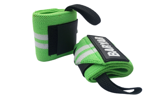 Wrist Wraps Neon Green-White - Image 7