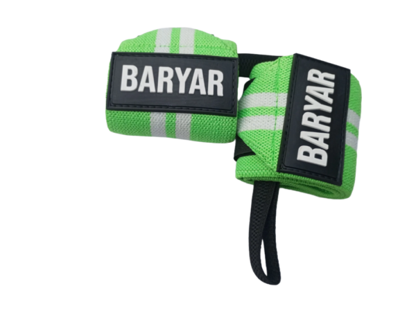 Wrist Wraps Neon Green-White - Image 8