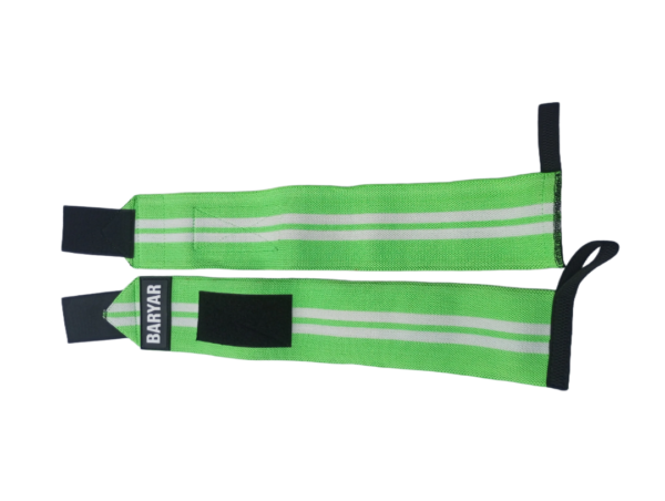 Wrist Wraps Neon Green-White - Image 9