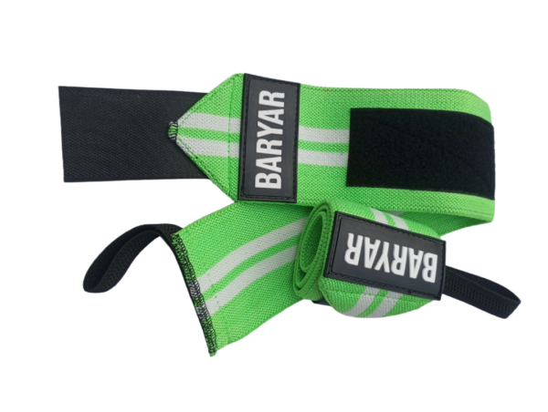 Wrist Wraps Neon Green-White