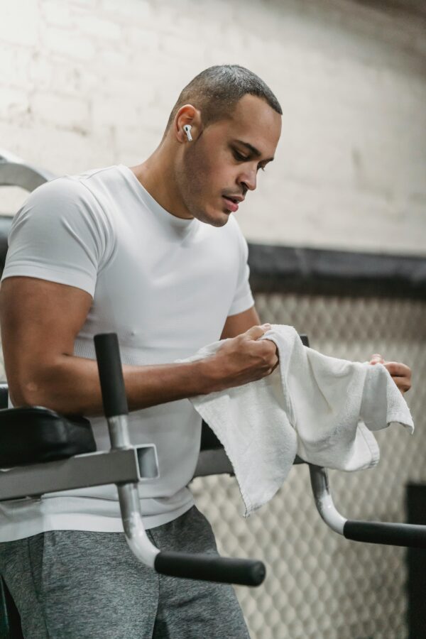 Sport Towel, Gym Towel White - Image 7