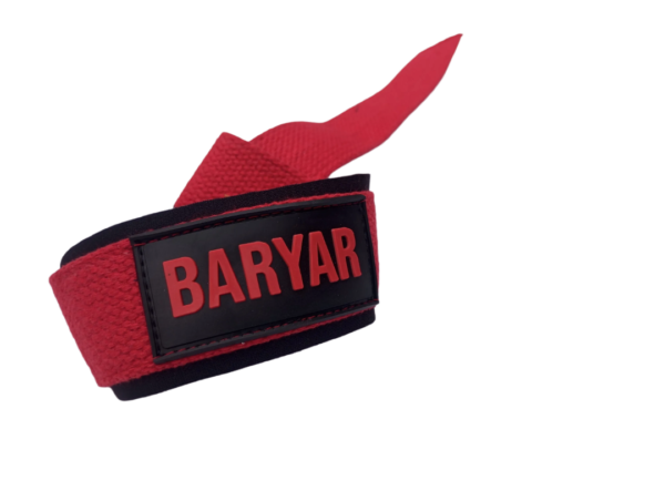 Weight Lifting Straps Red - Image 6
