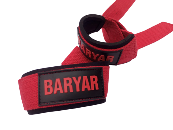 Weight Lifting Straps Red - Image 7