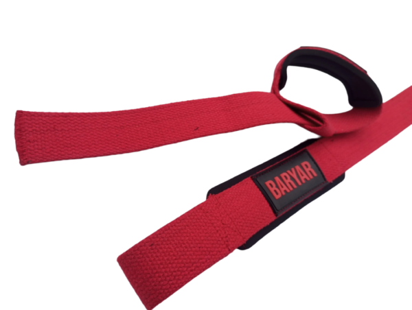 Weight Lifting Straps Red