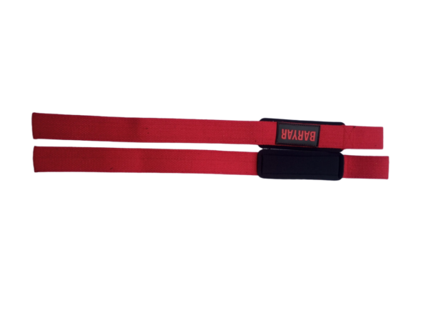 Weight Lifting Straps Red - Image 4
