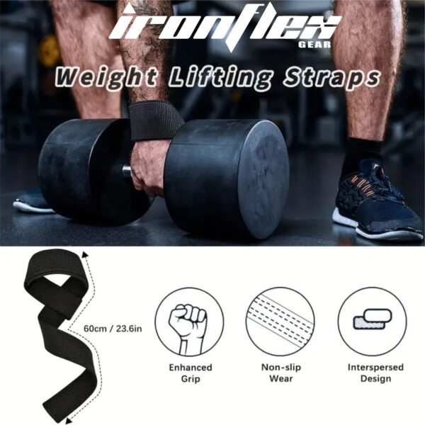 Weight Lifting Straps Black - Image 8