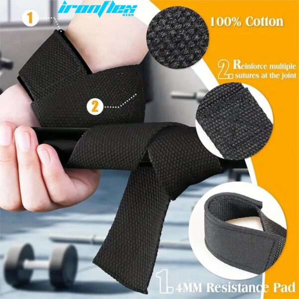 Weight Lifting Straps Black - Image 12